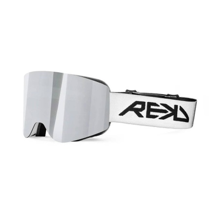 Rekd Rocker MagLock White w Mirror & Rose Spare Snow Goggles